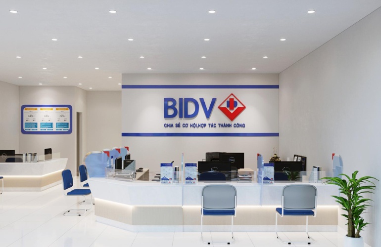 thiết kế văn phòng ngân hàng BIDV