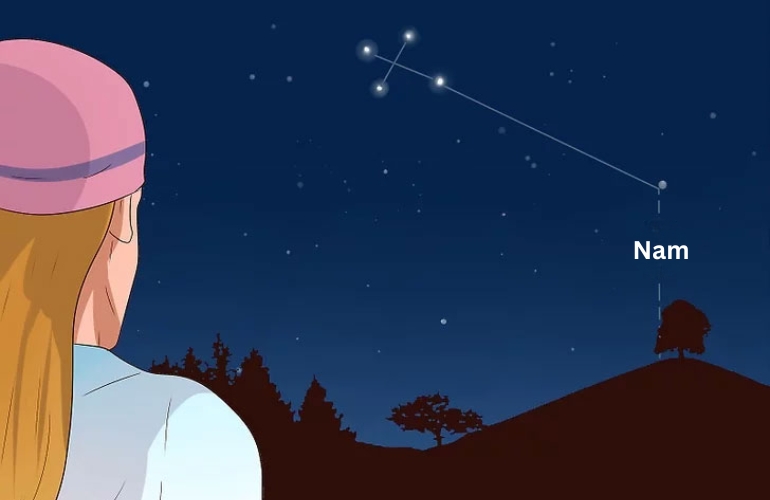 xác định hướng dựa vào sao Mai, sao Hôm