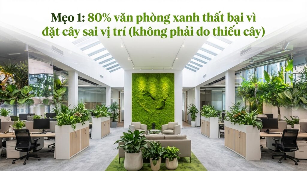 80% văn phòng xanh thất bại do cây đặt sai vị trí