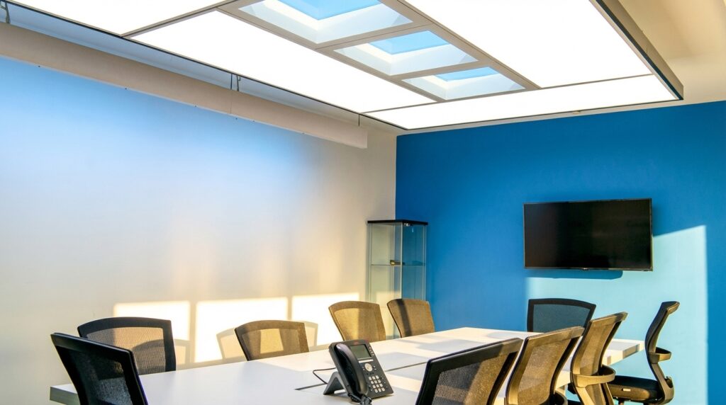 Phải đảm bảo đủ ánh sáng cho văn phòng xanh