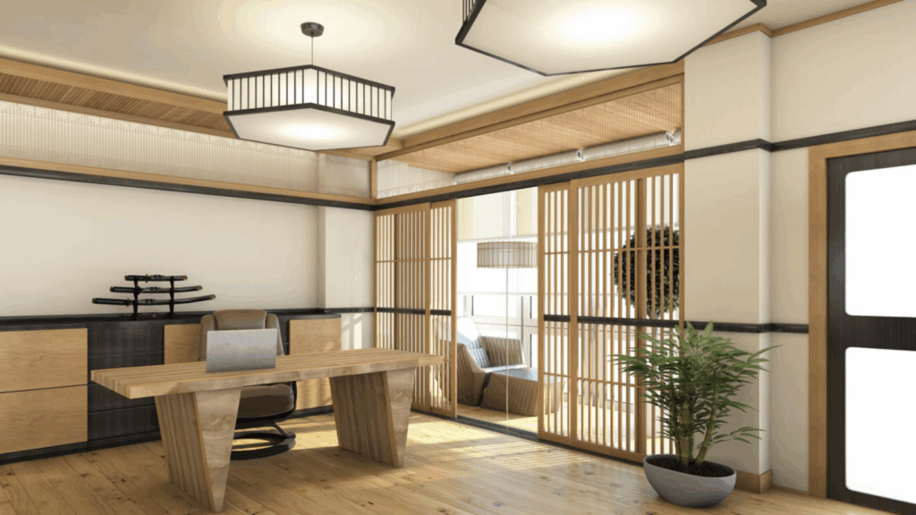 Xu hướng biến thể hiện đại (Japandi, hybrid workspace...)