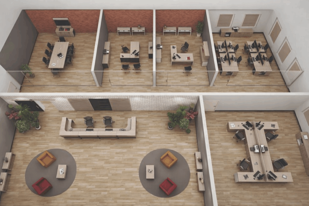 Bản vẽ văn phòng đa năng