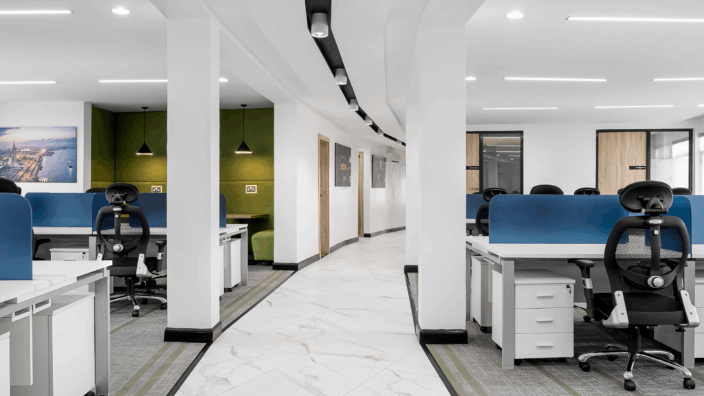 Ứng dụng phong cách tối giản Minimalism trong thiết kế văn phòng diện tích 100m2.