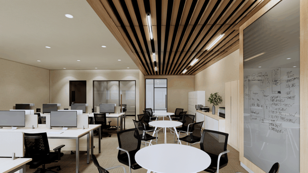 Phong cách thiết kế phức tạp ảnh hưởng đến đơn giá thiết kế văn phòng.