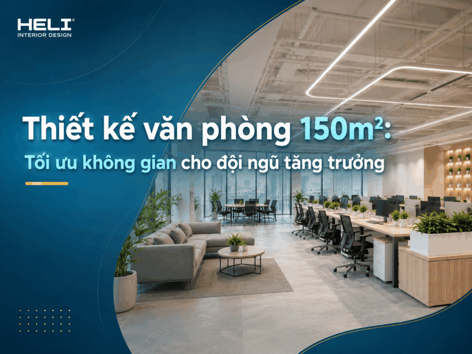 thiết kế văn phòng 150m2