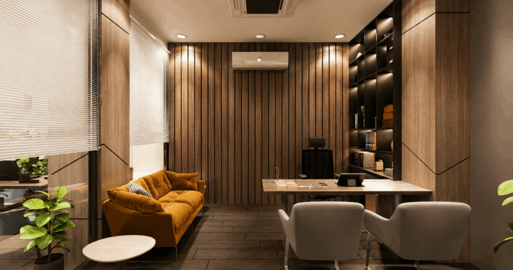 Thi công văn phòng 100m2 gồm những hạng mục nào
