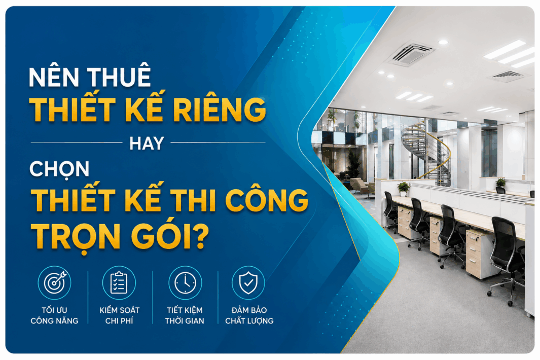nên thuê thiết kế văn phòng riêng