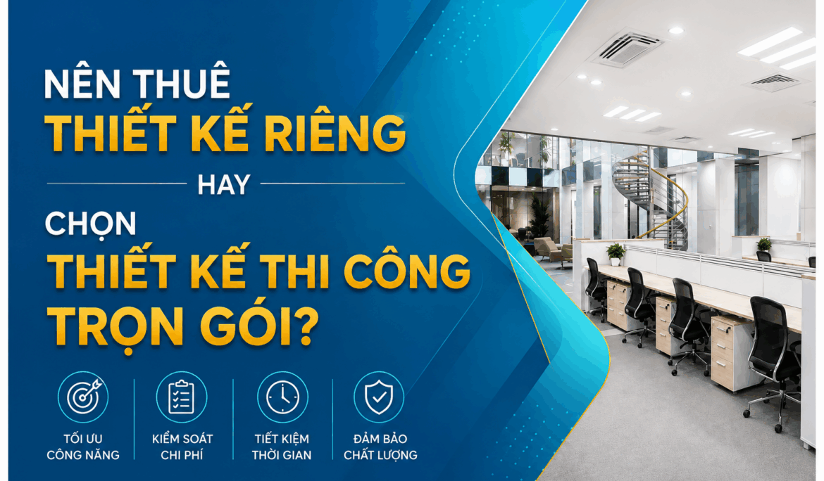 nên thuê thiết kế văn phòng riêng