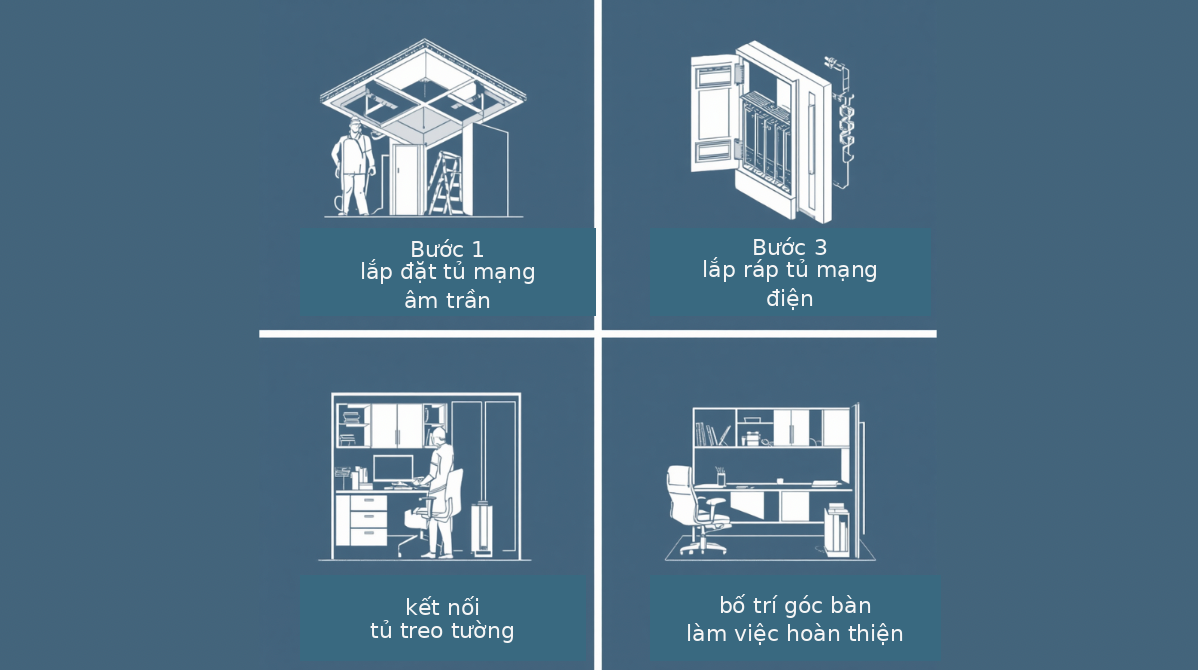 Thi công văn phòng 100m2 gồm những hạng mục nào